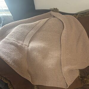 SHEIN Ribbed Knit Cardigan - Beige